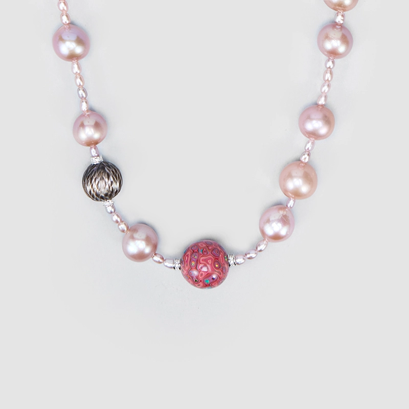 Original Handmade Natural Pearls collar chain by OHGG - OHGGRN24286