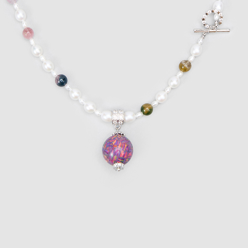 Original Handmade Natural Pearls collar chain by OHGG - OHGGRN24296