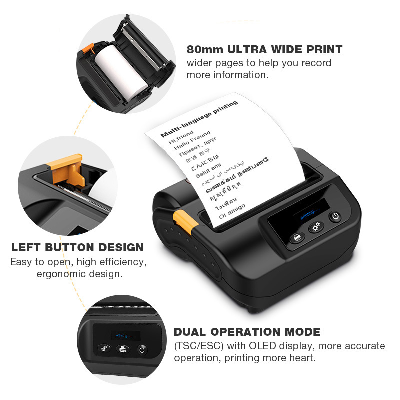 Rugged Biometric Tablet PC,80MM Portable Thermal Printer,Sunmeo