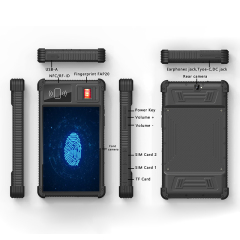 Rugged Biometric Tablet PC,F808-Android Portable Tablet with Optical Fingerprint Reader,Sunmeo
