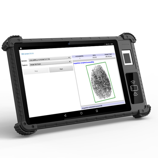 Rugged Biometric Tablet PC,F817-Android Handheld Biometric Tablet for Law Enforcement,Sunmeo
