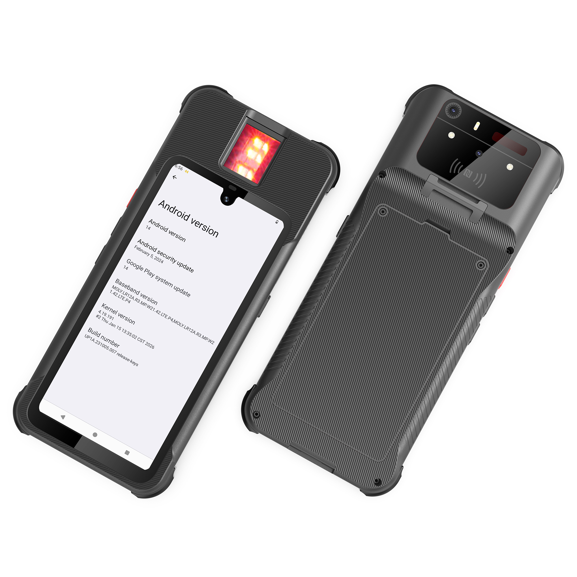 Rugged Biometric Tablet PC,F606 Plus-6 Inches Android 14 Handheld Biometric Terminal for Identity Verification,Sunmeo