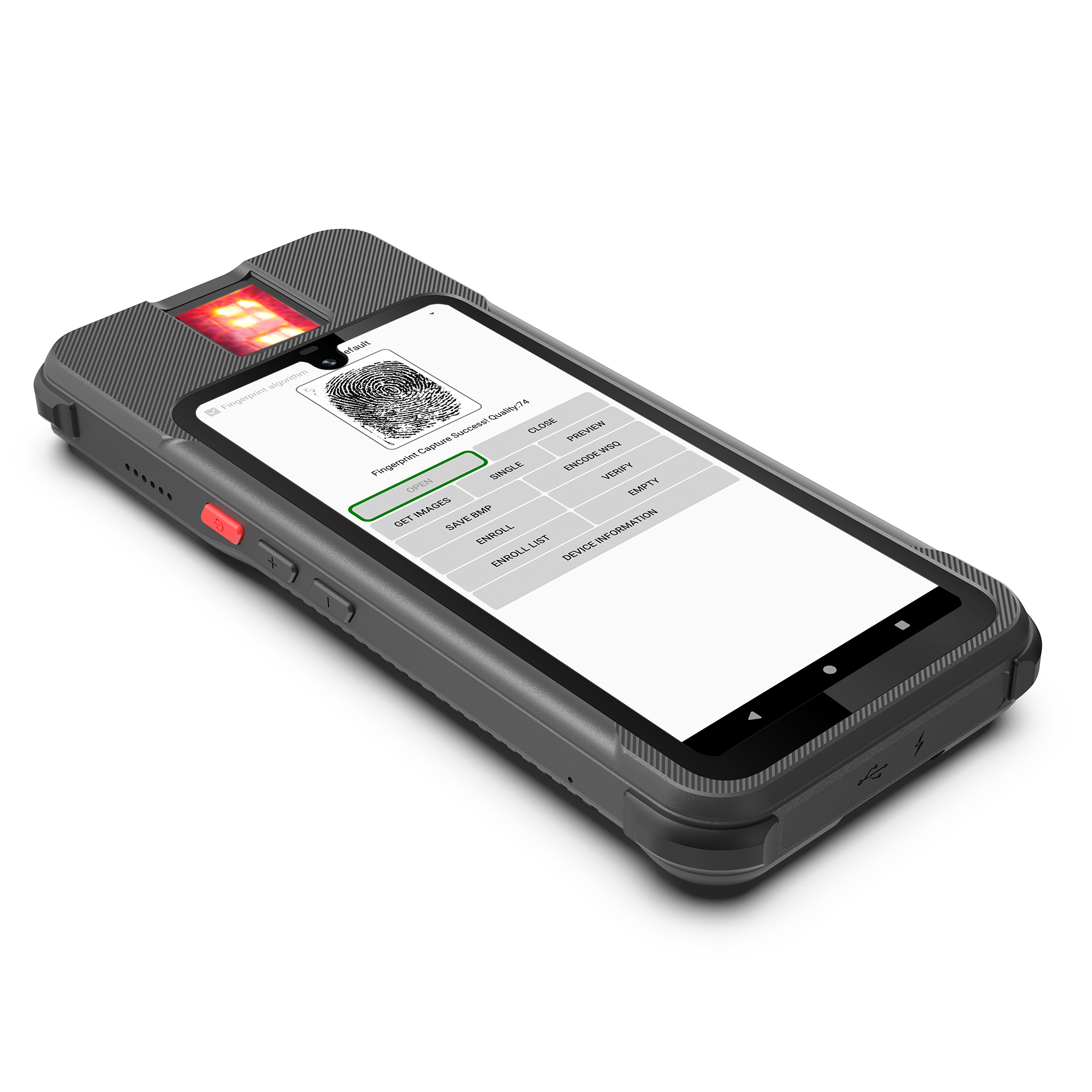 Rugged Biometric Tablet PC,F606 Plus-6 Inches Android 14 Handheld Biometric Terminal for Identity Verification,Sunmeo