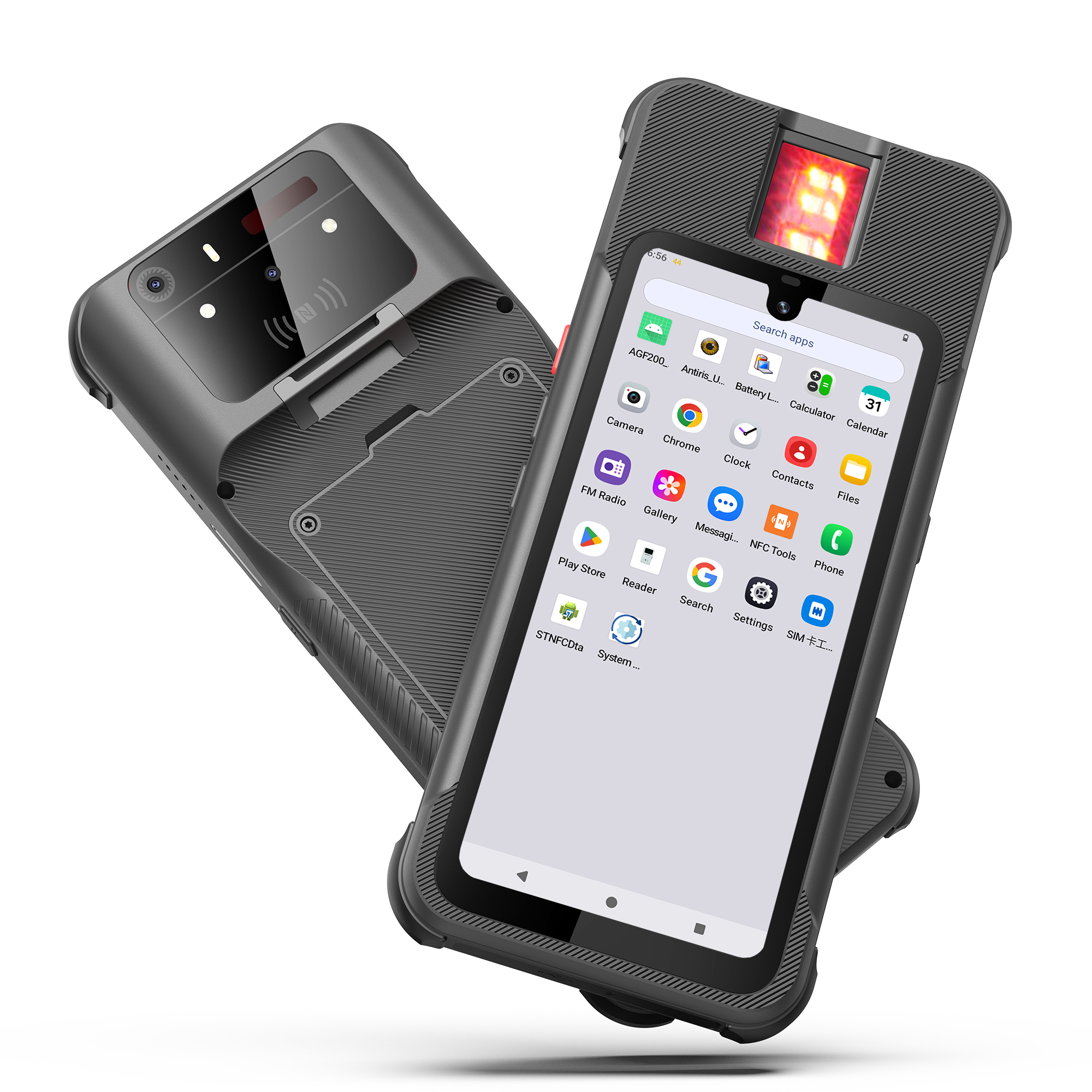 Rugged Biometric Tablet PC,F606 Plus-6 Inches Android 14 Handheld Biometric Terminal for Identity Verification,Sunmeo