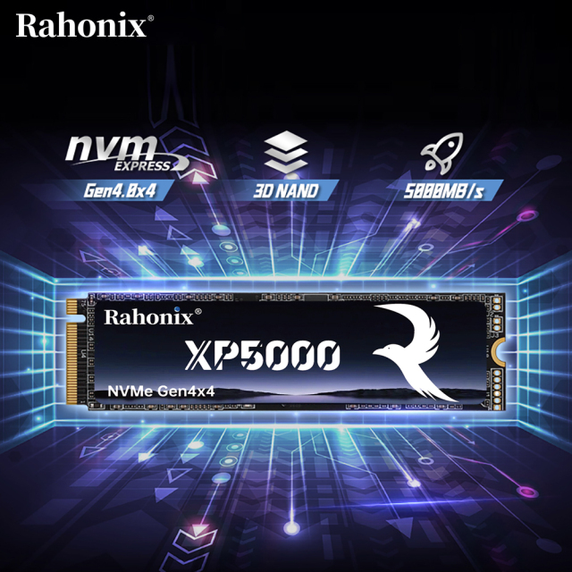 XP5000 Series M.2 NVMe 2280 PCIe4.0x4 SSD, read speed up to 5000MB/ssolid state drive
