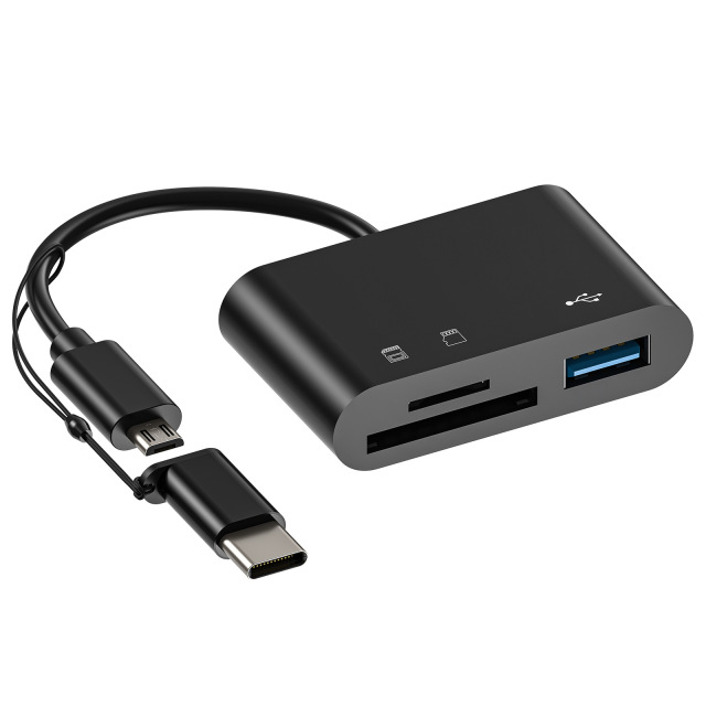 Rahonix Card Reader Type-C/Android/2-in-1 Multi functional OTG2.0 SD/TFU drivesolid state drive