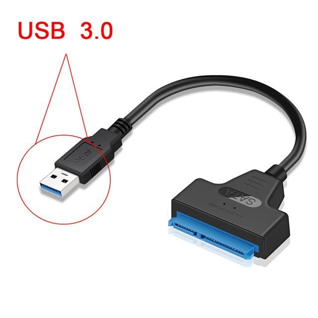 Rahonix USB 2.0/3.0 to SATA external HDD/SSD data cable, 2.5”/3.5” hard drive converter.solid state drive