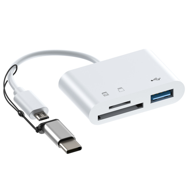 Rahonix Card Reader Type-C/Android/2-in-1 Multi functional OTG2.0 SD/TFU drivesolid state drive