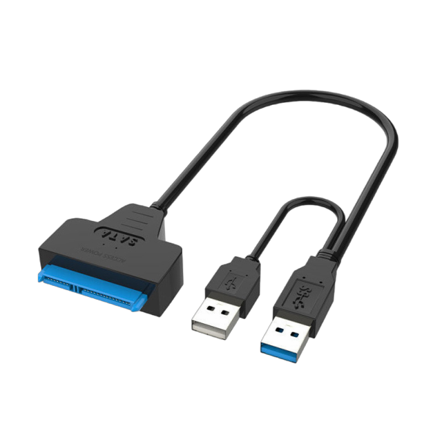 Rahonix USB 2.0/3.0 to SATA external HDD/SSD data cable, 2.5”/3.5” hard drive converter.solid state drive