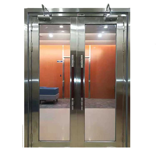 Stainless Steel Glass Fire Door