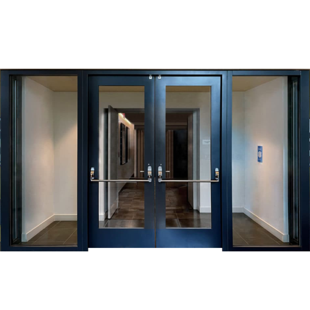 Stainless Steel Glass Fire Door