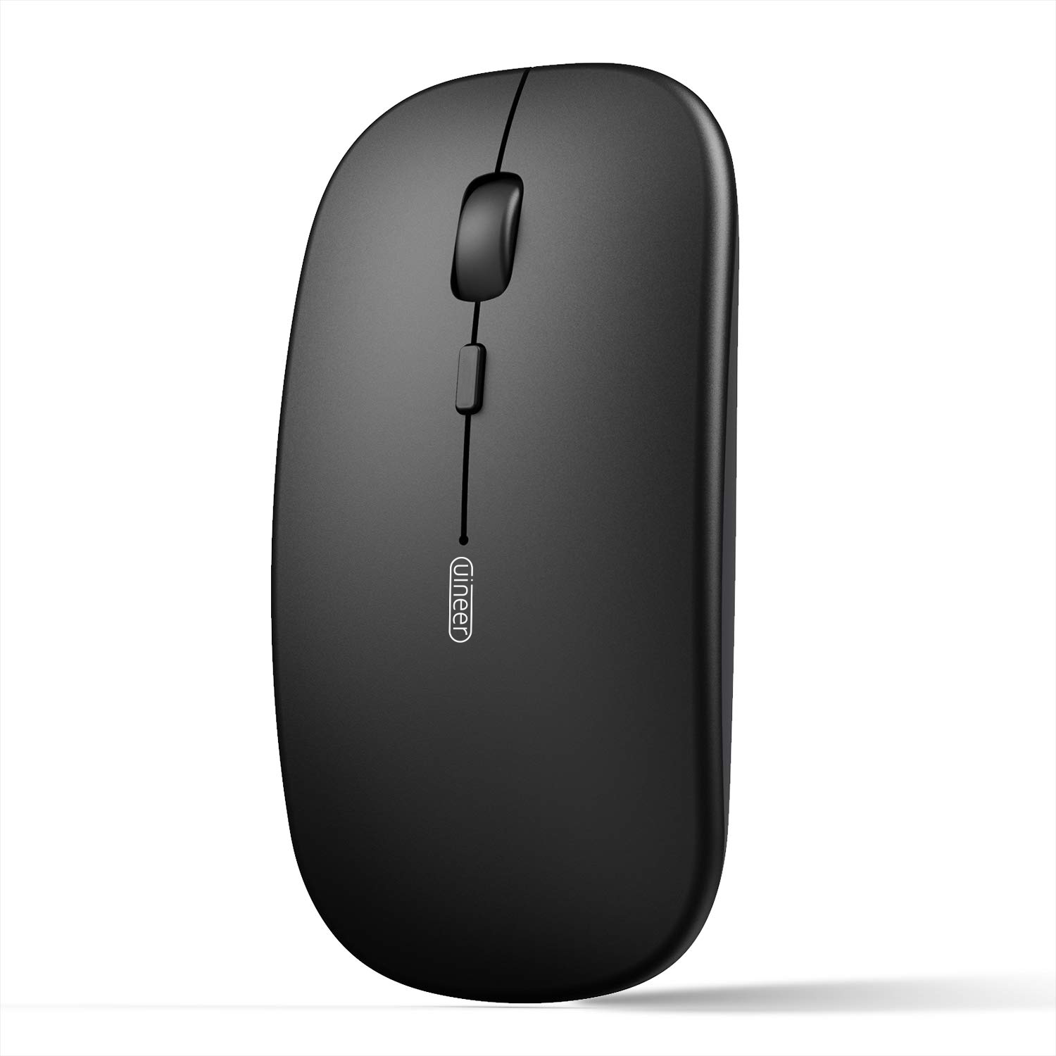 Wireless Bluetooth Mouse,Rechargeable Mouse(BT5.2 & 3.0) with Silent Click, 3-Level DPI Portable Mouse for Laptop, Computer(Silver)