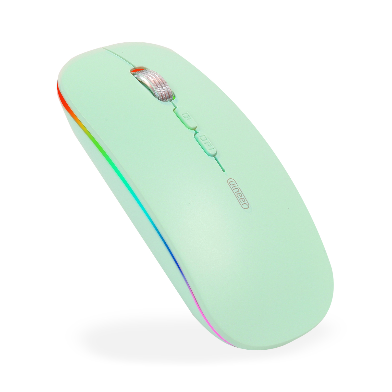 Uineer Bluetooth Mouse, Rechargeable Bluetooth (BT 5.1+2.4G) Wireless Mouse, Silent Computer Mice for Laptop Desktop, MacBook, Windows, Mac OS