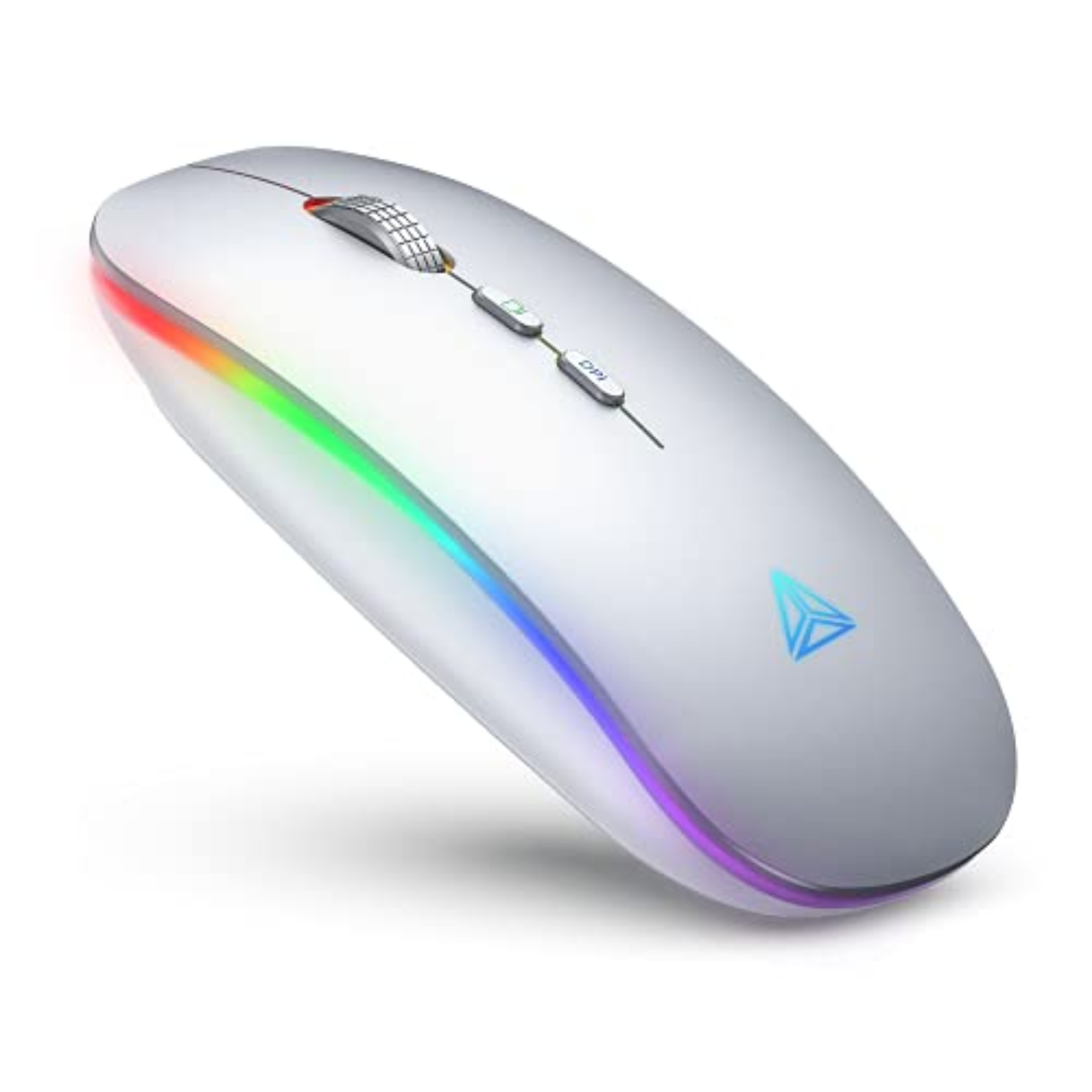 Uineer Bluetooth Mouse, Rechargeable Bluetooth (BT 5.1+2.4G) Wireless Mouse, Silent Computer Mice for Laptop Desktop, MacBook, Windows, Mac OS(Black)