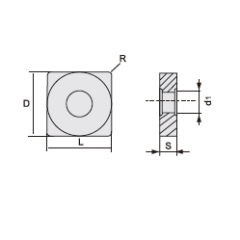 svart tools,Métal dur noir,Plaquettes de tournage-SNMG