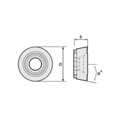 svart tools,Métal dur noir,Plaquette de fraisage RDMT/RDMW