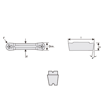 svart tools,Metallo duro nero,Inserti per scanalatura MRMN