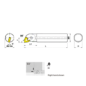 svart tools,Svart Hard Metal,Turning Toolholder MWLNR/L