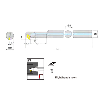 svart tools,스바르트 하드 메탈,Boring Bars SDZCR/L