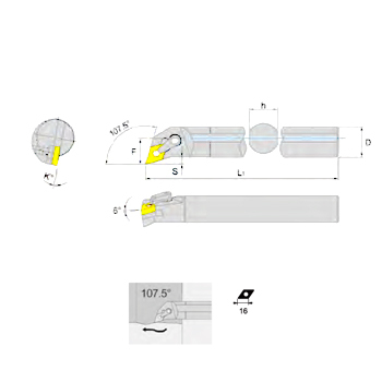 svart tools,Metallo duro nero,Portautensili per tornitura MVQNR/L