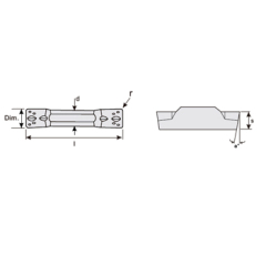 svart tools,Metallo duro nero,Inserti per scanalatura MGMN