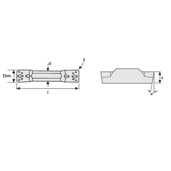 svart tools,Metallo duro nero,Inserti per scanalatura MGMN