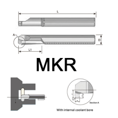 svart tools,Metallo duro nero,Barre MKR con canale refrigerante