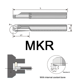 svart tools,Metallo duro nero,Barre MKR con canale refrigerante