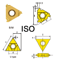 svart tools,Métal dur noir,Plaquettes de tournage de filetage ISO métriques