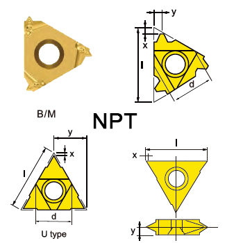 svart tools,Metal duro negro,Thread Turning Inserts NPT