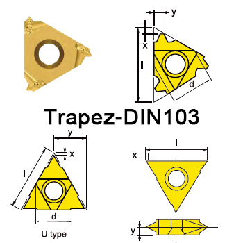 svart tools,Metallo duro nero,Inserti per tornitura filettata Trapes-DIN103