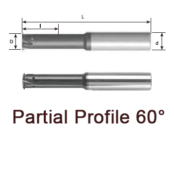 svart tools,Svart Kim loại cứng,Hồ sơ một phần 60° Hợp kim cacbua rắn ren phay cho ren trong với chất làm mát bên trong và bên ngoài qua các rãnh