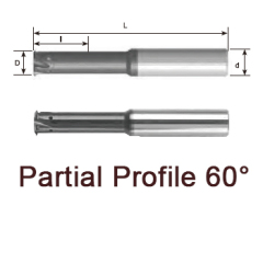 svart tools,Svart Kim loại cứng,Hồ sơ một phần 60° Hợp kim cacbua rắn ren phay cho ren trong với chất làm mát bên trong và bên ngoài qua các rãnh