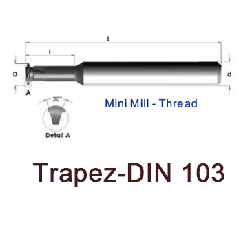 svart tools,Metallo duro nero,Trapes-DIN 103 Fresa in metallo duro integrale per filettatura interna con refrigerante interno ed esterno attraverso le scanalature