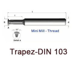 svart tools,Metallo duro nero,Trapes-DIN 103 Fresa in metallo duro integrale per filettatura interna con refrigerante interno ed esterno attraverso le scanalature