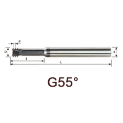 svart tools,Svart Kim loại cứng,G55° Carbide đặc ren phay cho ren trong với chất làm mát bên trong và bên ngoài qua các rãnh