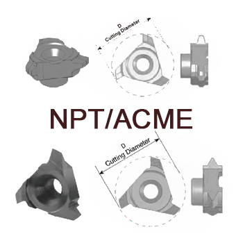 svart tools,Metallo duro nero,Inserti NPT/ACME Mill-Thread per la lavorazione di filettature profonde