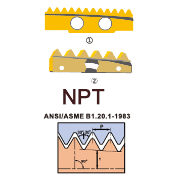svart tools,スヴァルトハードメタル,ねじ切りフライスインサート 外ねじ/内ねじ NPT Svart