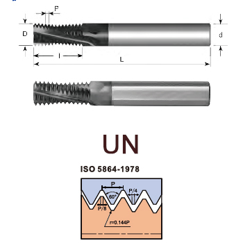 svart tools,Svart Kim loại cứng,UN Mill-ren carbide rắn với lỗ khoan làm mát cho ren giữa