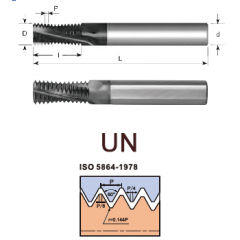 svart tools,Svart Kim loại cứng,UN Mill-ren carbide rắn với lỗ khoan làm mát cho ren giữa