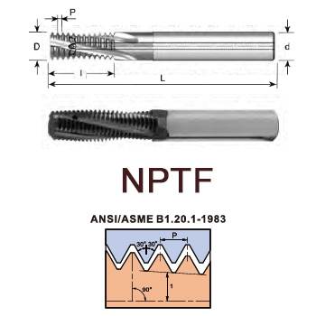 svart tools,สวาร์ทฮาร์ดเมทัล,NPTF Mill-thread solid carbide with internal coolant bore for internal and external thread
