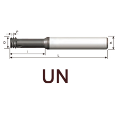 svart tools,Metallo duro nero,UN Mill-thread metallo duro integrale per filettatura interna ed esterna