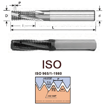 svart tools,Metallo duro nero,Filettatura ISO Mill-thread in metallo duro integrale con refrigerante interno attraverso le scanalature per filettatura interna
