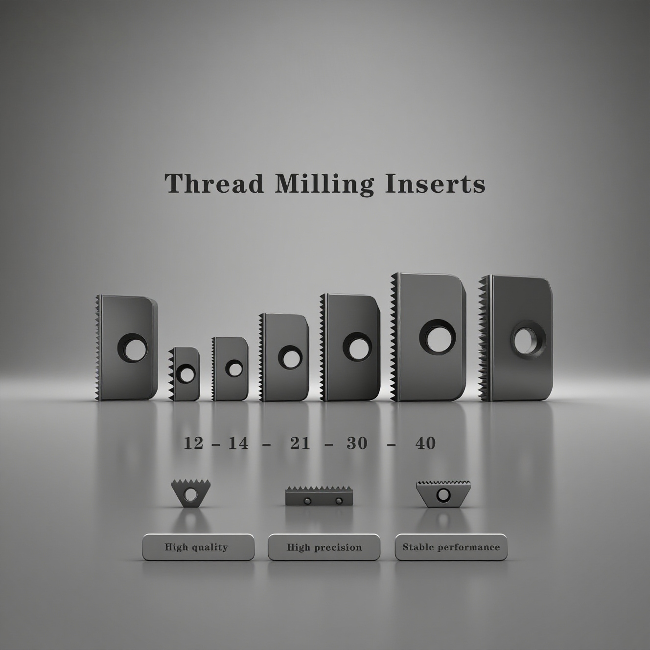 svart tools,Métal dur noir,Svart Thread Milling inserts CNC cutting carbide tools