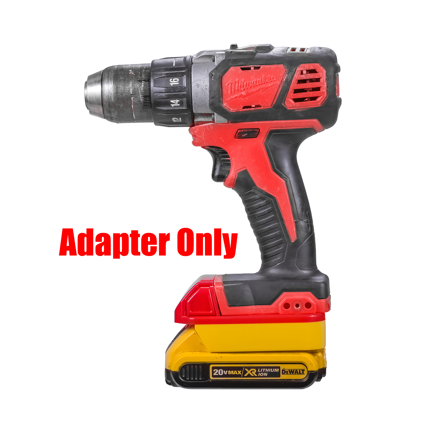 1 Adapter for DeWalt 20v Batteries to Power Milwaukee M18 Tools - No Charging Function, Adapter Only, Battery and Tool Not Included