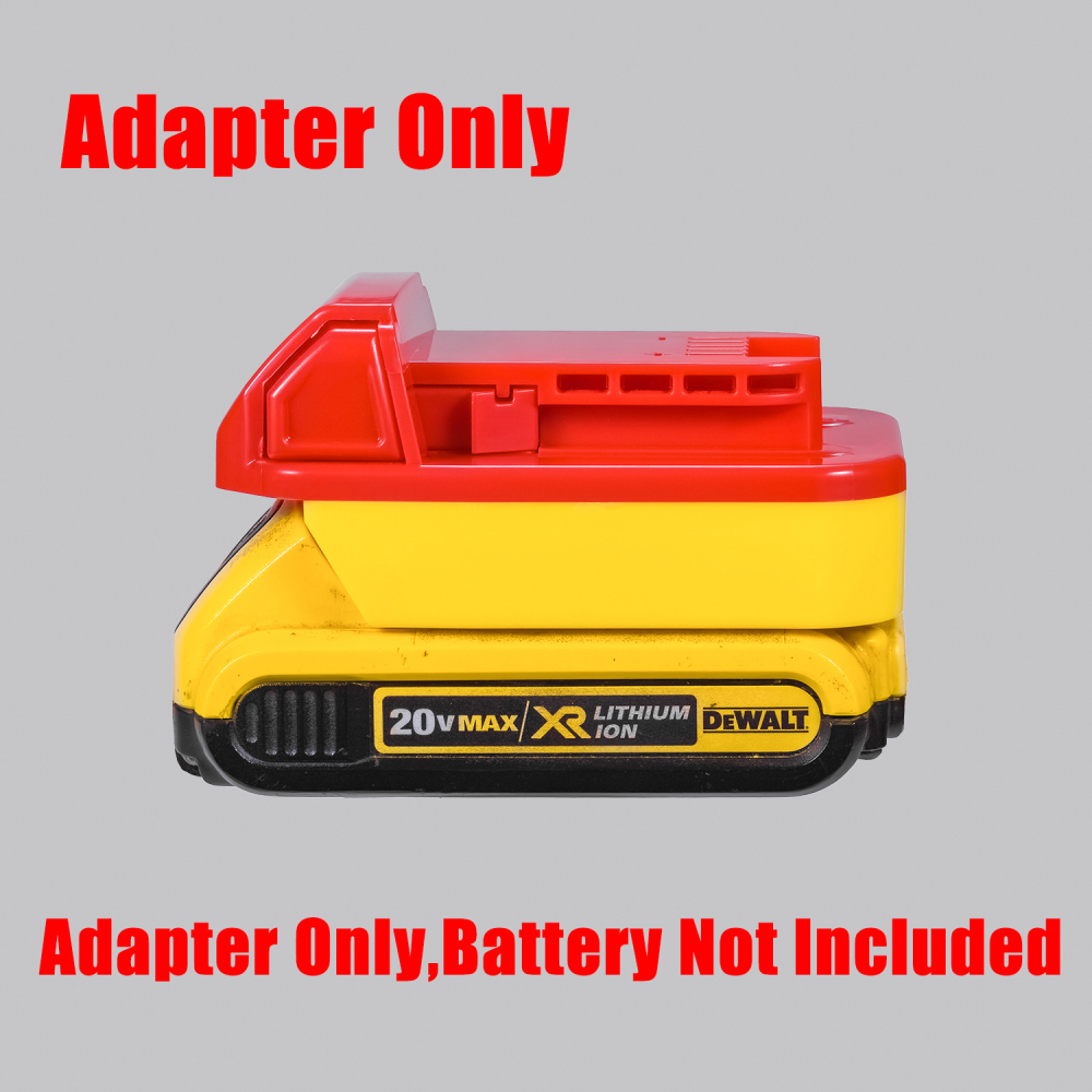1 Adapter for Hercules 20v or DeWalt 20v Batteries to Power Milwaukee M18 Tools - No Charging Function, Adapter Only, Battery and Tool Not Included