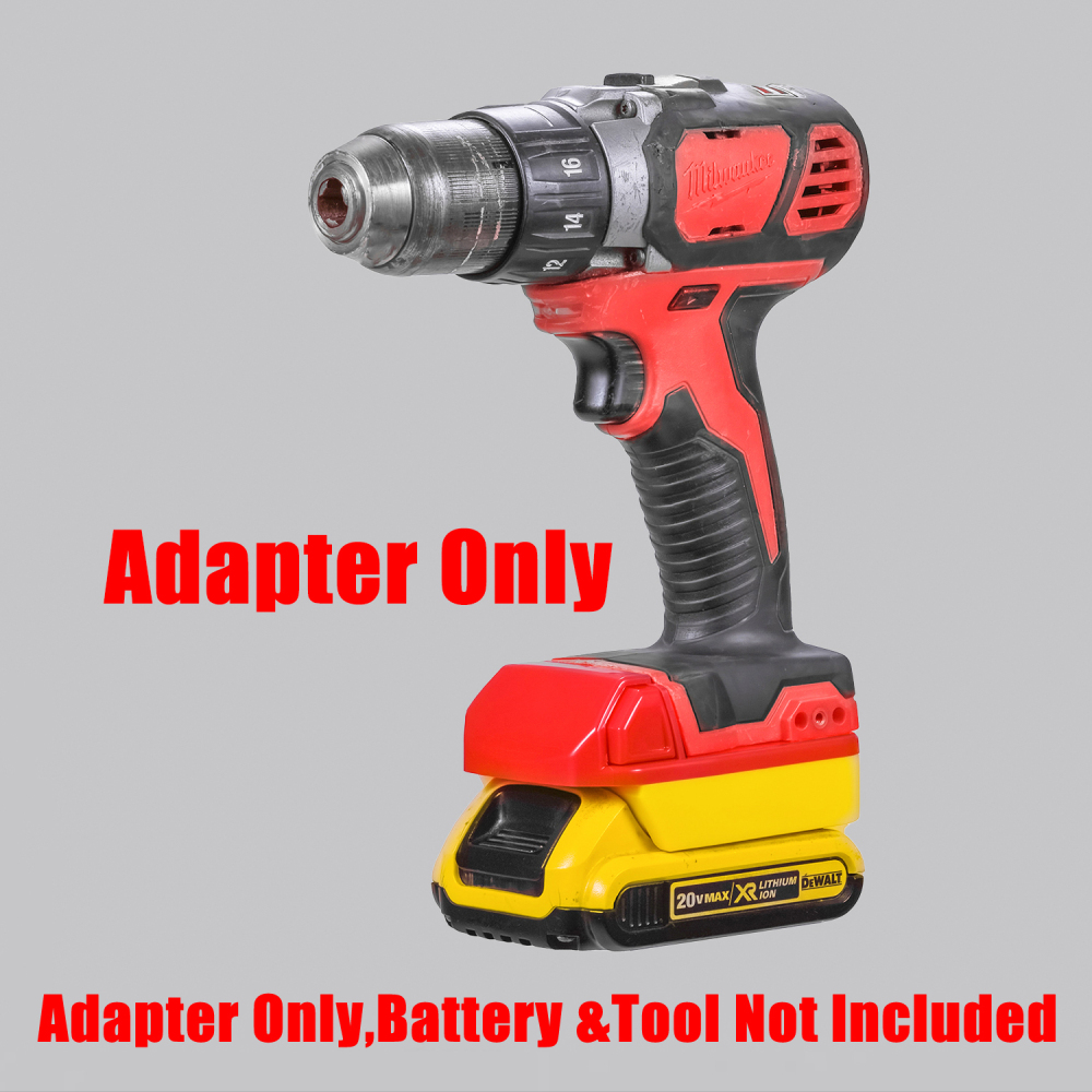 1 Adapter for Hercules 20v or DeWalt 20v Batteries to Power Milwaukee M18 Tools - No Charging Function, Adapter Only, Battery and Tool Not Included