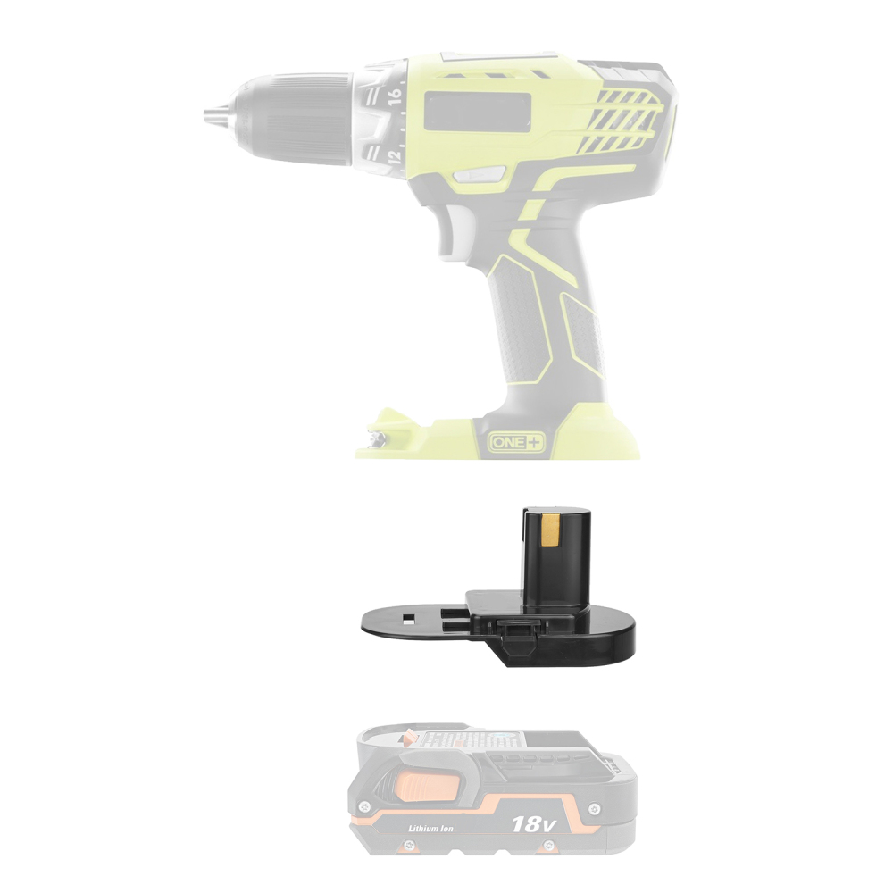 1 Adapter for RIDGID 18v Batteries to Power Ryobi 18v Tools - No Charging Function, Adapter Only, Battery and Tool Not Included