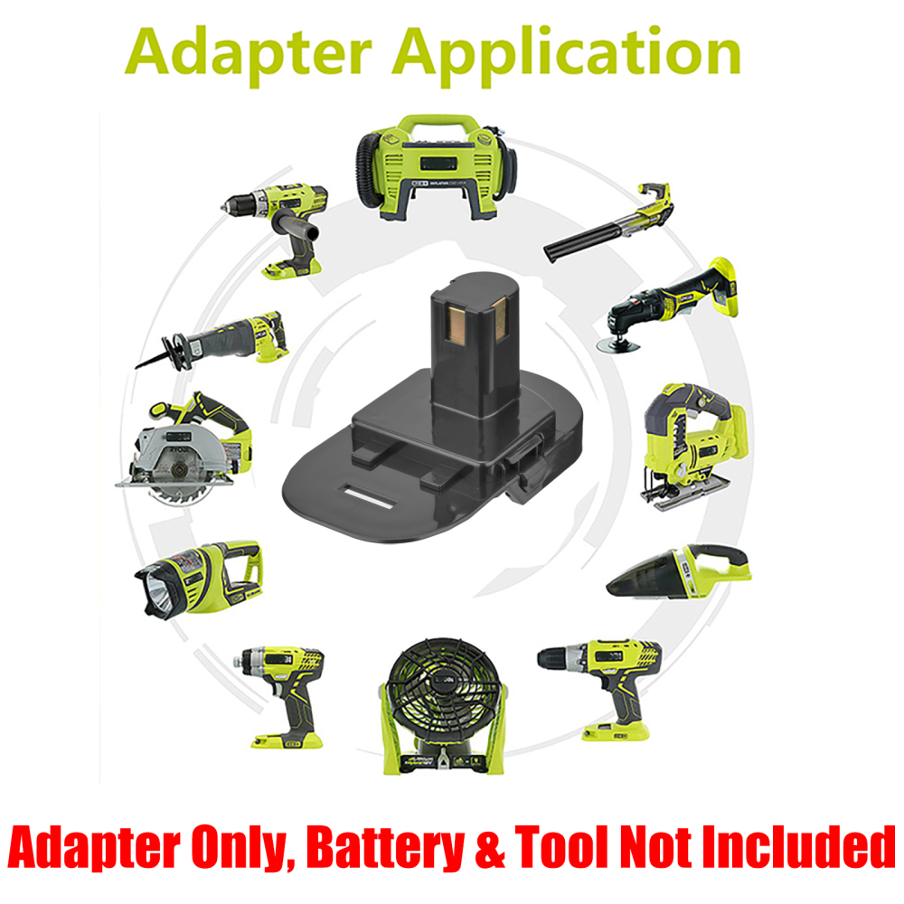 1 Adapter for RIDGID 18v Batteries to Power Ryobi 18v Tools - No Charging Function, Adapter Only, Battery and Tool Not Included
