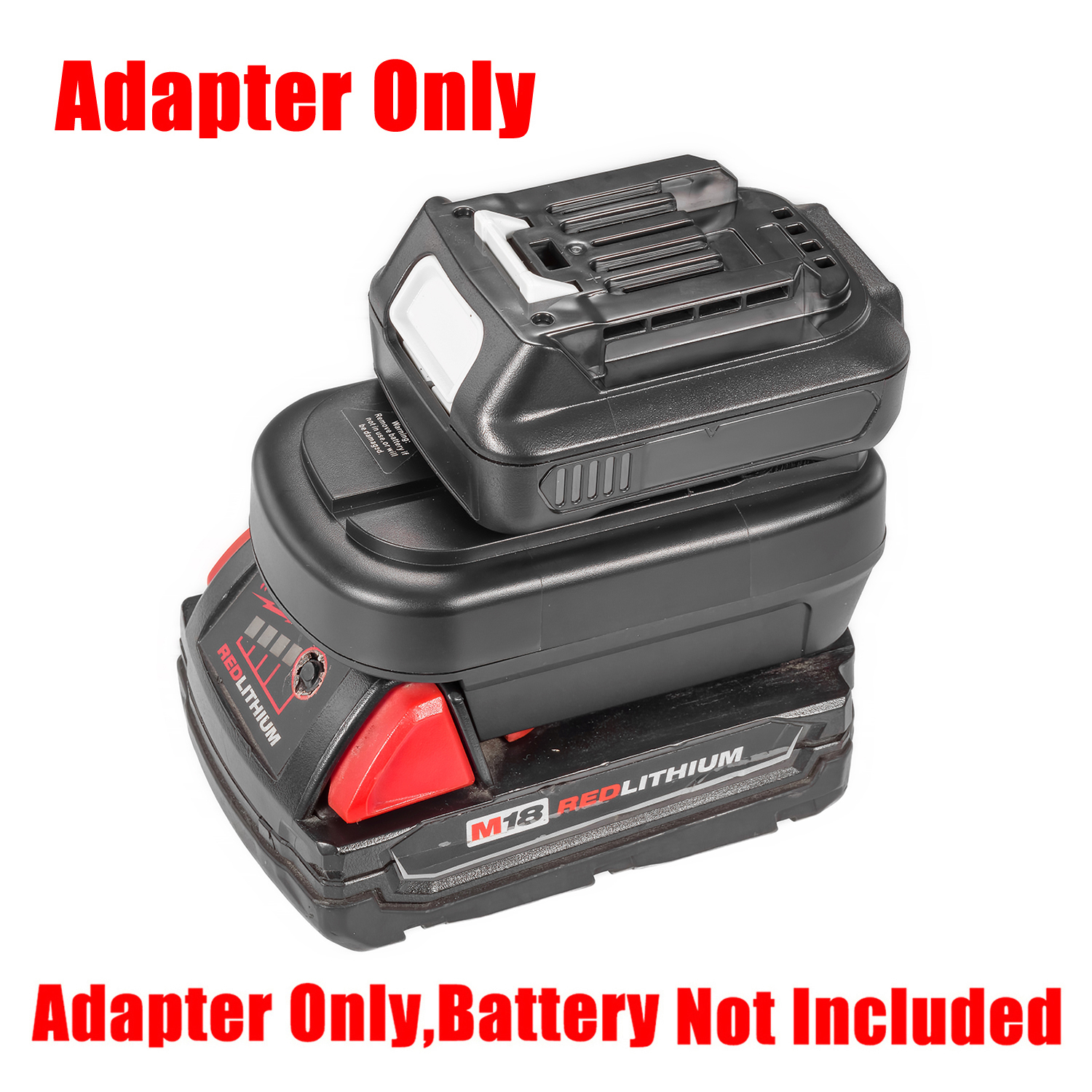 1 Adapter for Milwaukee M18 18v or DeWalt 20v Batteries to Power Makita 12v CXT Type Tools - No Charging Function, Adapter Only, Battery and Tool Not Included